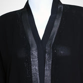 Simple Black Lace ABAYA
